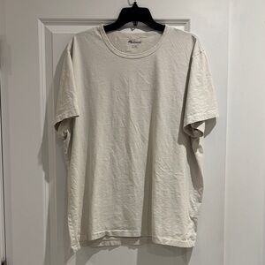 Madewell Men's Cream Short Sleeve Tee
